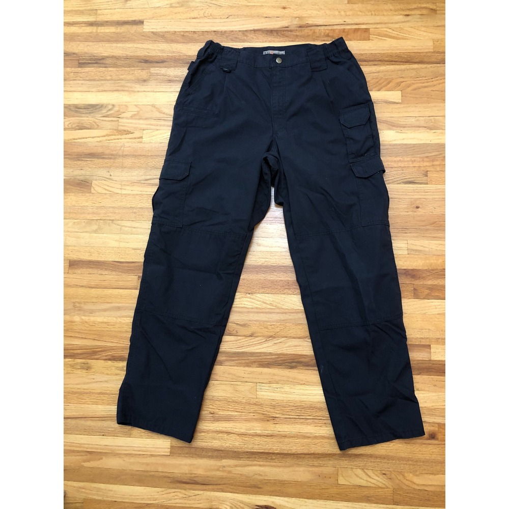 5.11 Tactical Men's Black Cargo Pants Size 36x32 Ripstop‎ Work Utility